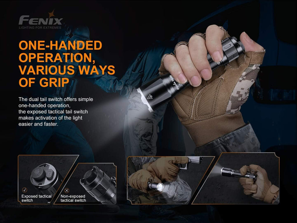 3100 Lumen LED Tactical Flashlight with USB Rechargeable Battery and Carrying Case E400776