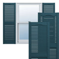 Vinyl Open Louver Shutters O2846