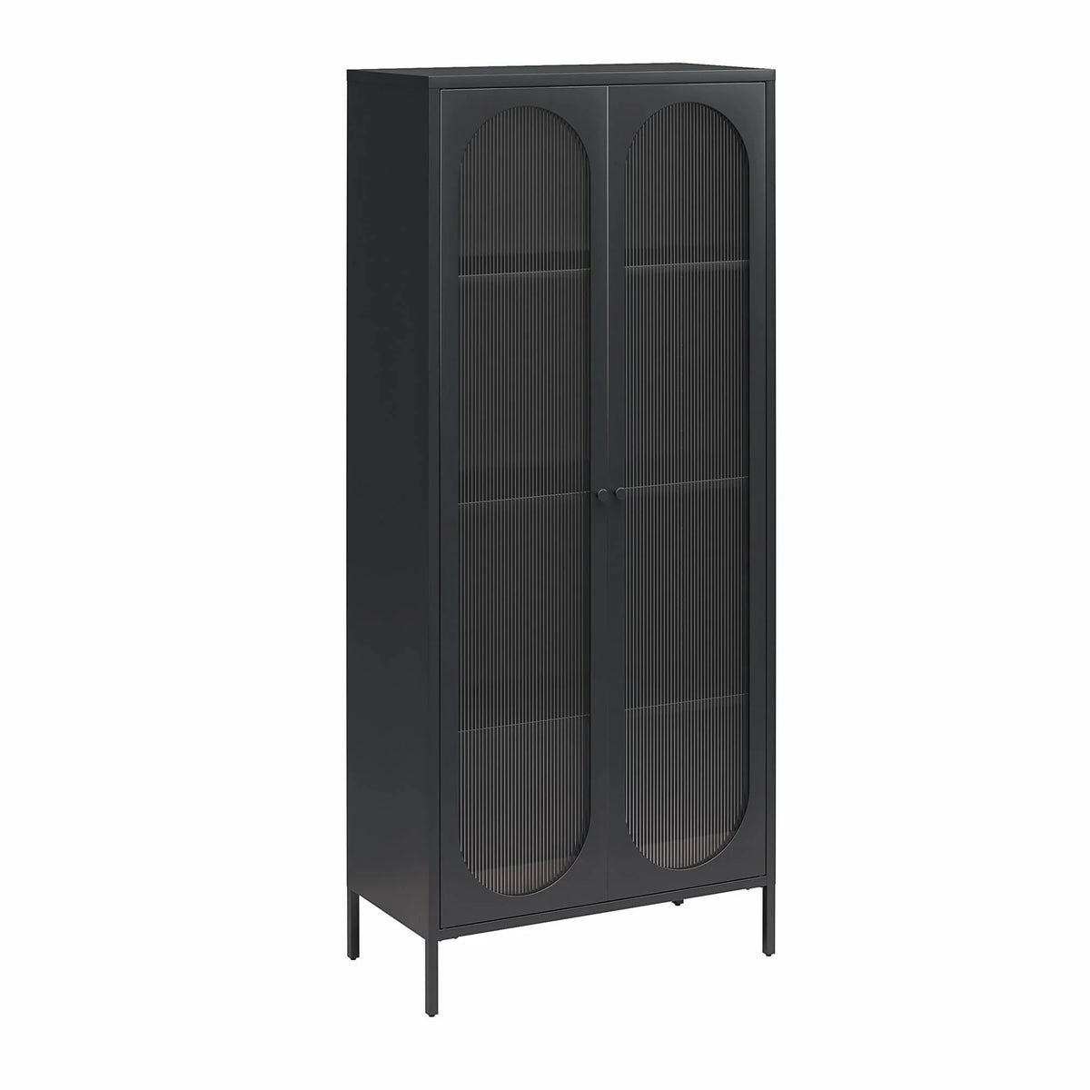 2-Door Accent Cabinet with Fluted Glass L269699