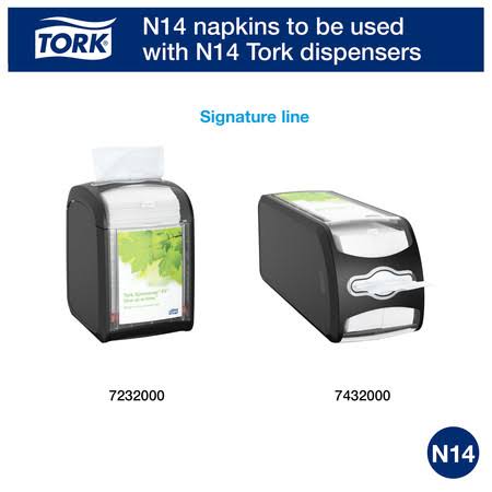 2-Ply White Interfold Dispenser Napkins, 120/Pack, 36 Packs/Carton B345