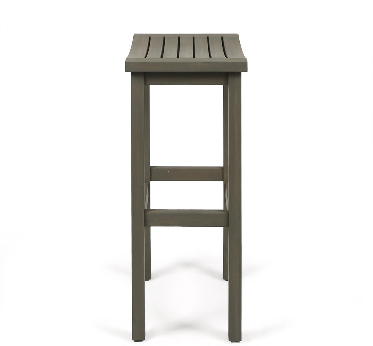 Grey Acacia Wood Barstools, 4-Pcs Set O113