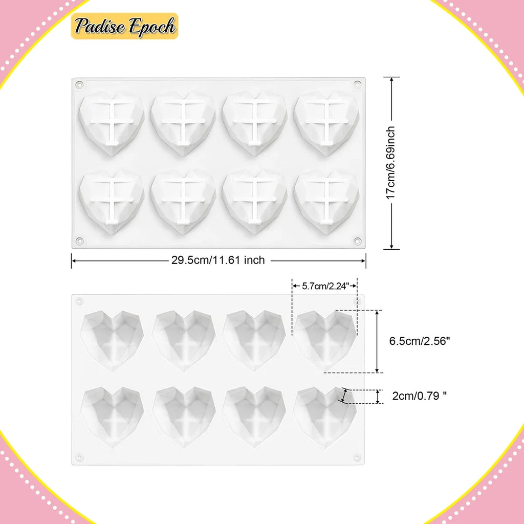 2 Pieces Non-stick Silicone Mould V50651