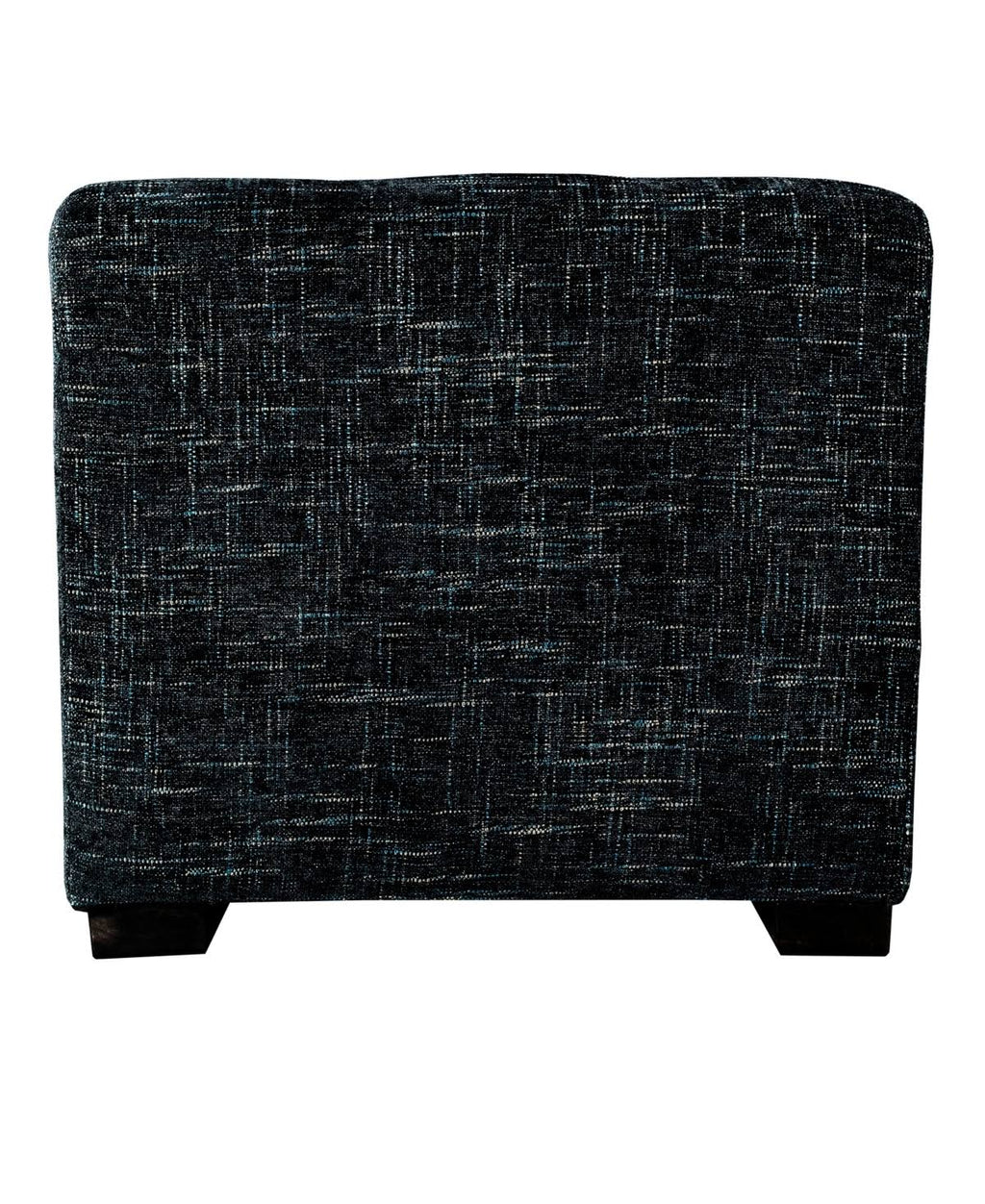 Black 4-Button Tufted Square Ottoman H33178