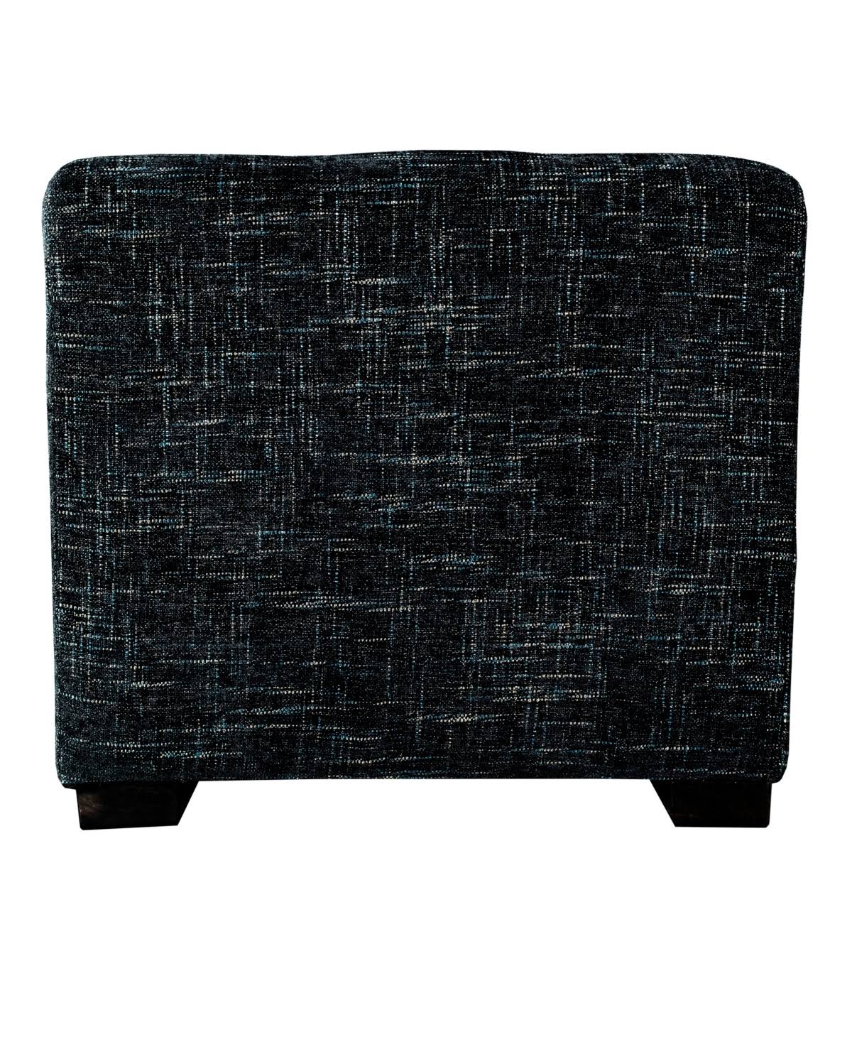 Black 4-Button Tufted Square Ottoman H33178