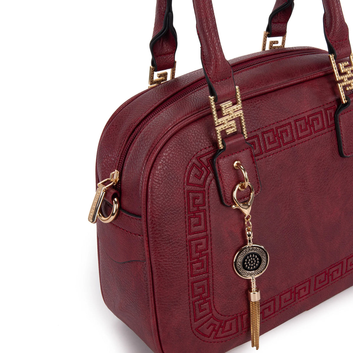 Small Top Handle Purse Crossbody Satchel Handbag Barrel Bag E90219