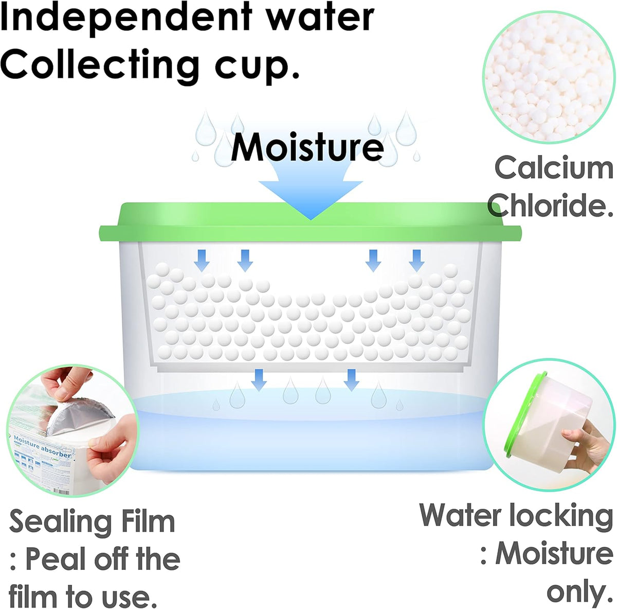 Moisture Absorber 24 Packs 9.17oz Unscented Dehumidifier N472019
