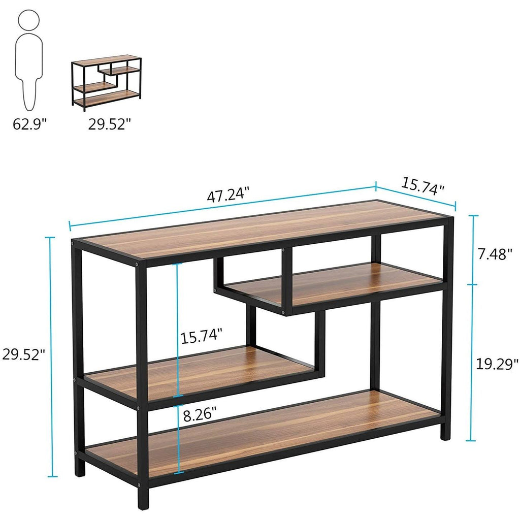 Gold-White 3-Tier Console Table X2147
