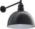 15 inch Bowl Dome Gooseneck Outdoor Wall Mounted Barn Light A46573