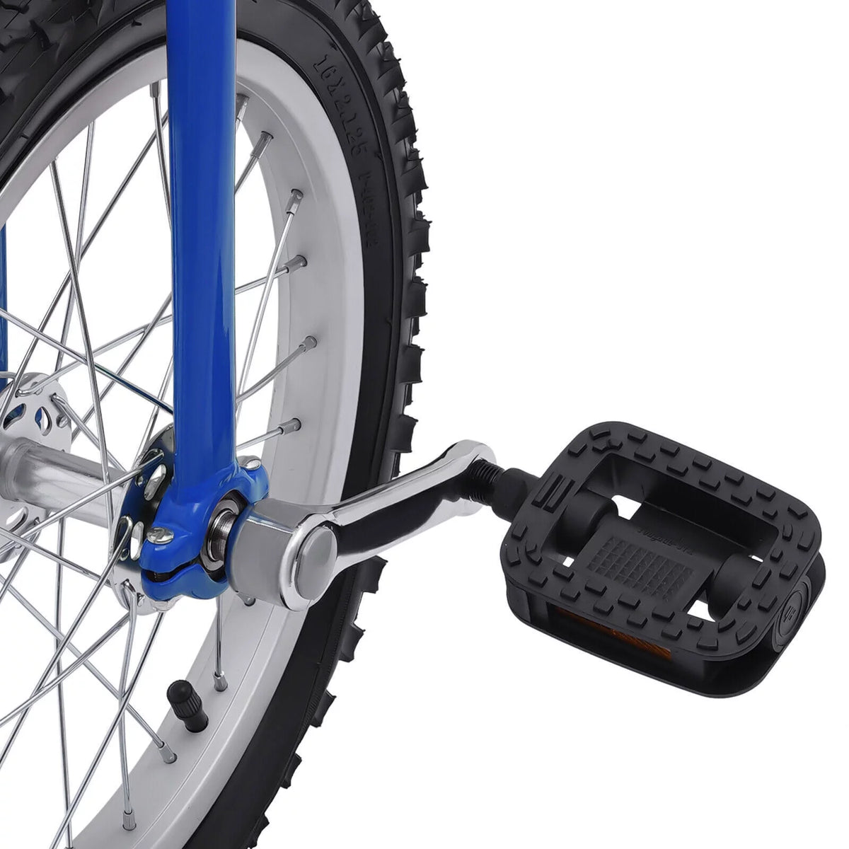 24 Unicycle 1 Wheel Bike Adjustable Height Blue V8394