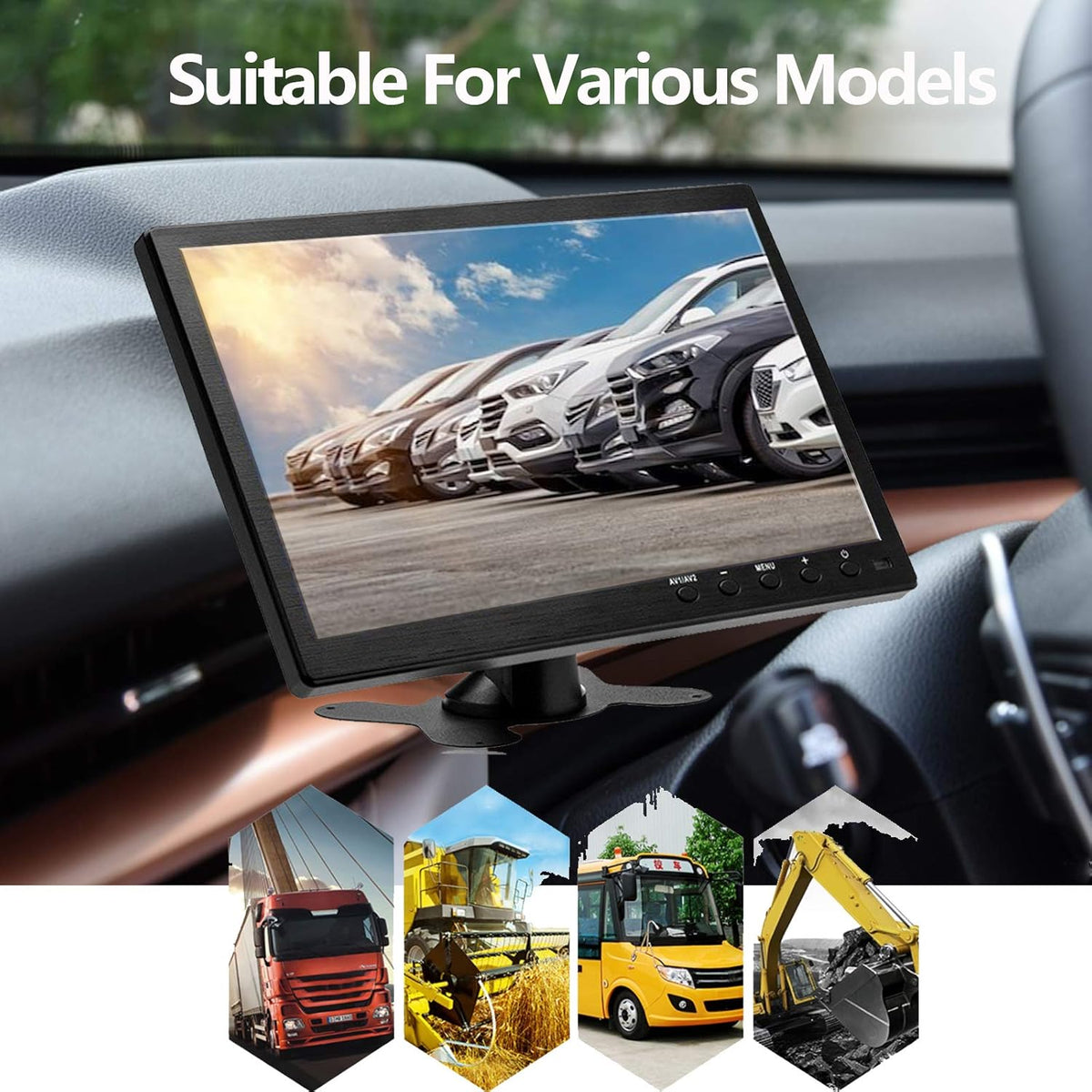 10.1 Inch LCD Security CCTV Monitor with HDMI Input Cable D594