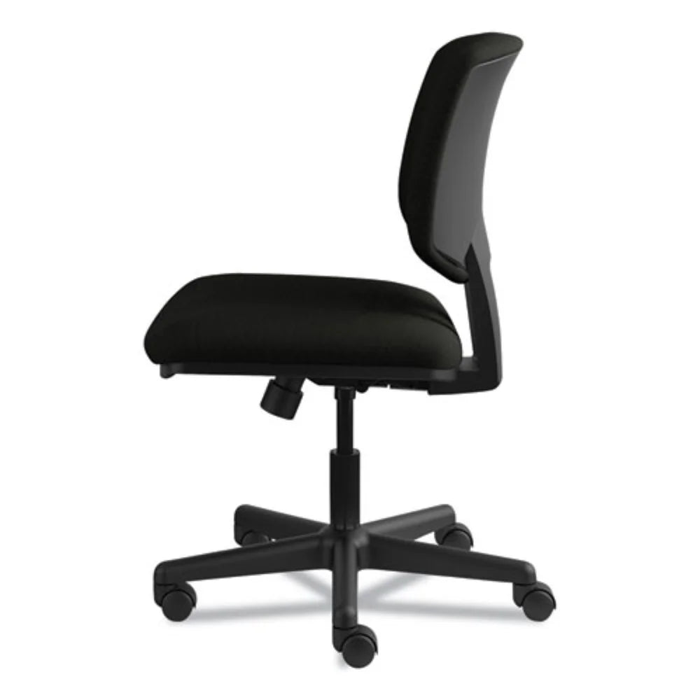 Black Leather Task Chair with Synchro-Tilt J147697