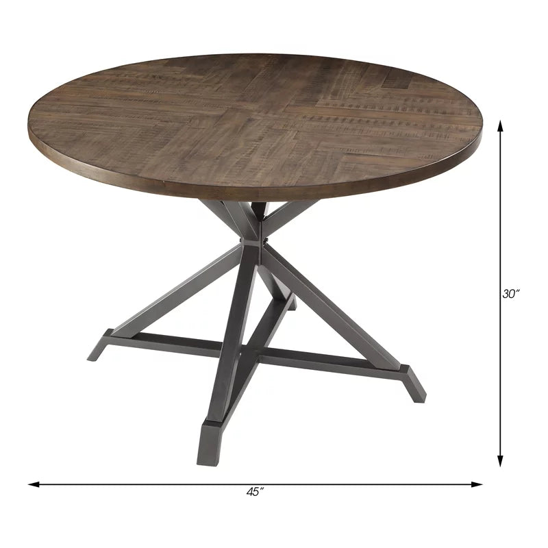 Mahogany Wood Round Dining Table J883510