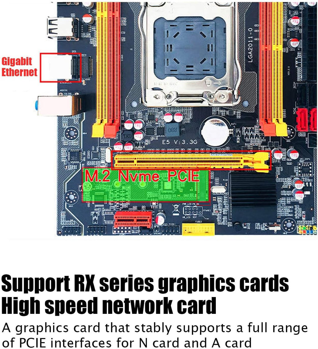 Gaming Motherboard with Indicator Light, DDR3 Memory, Support M.2 Hard Drives H610735