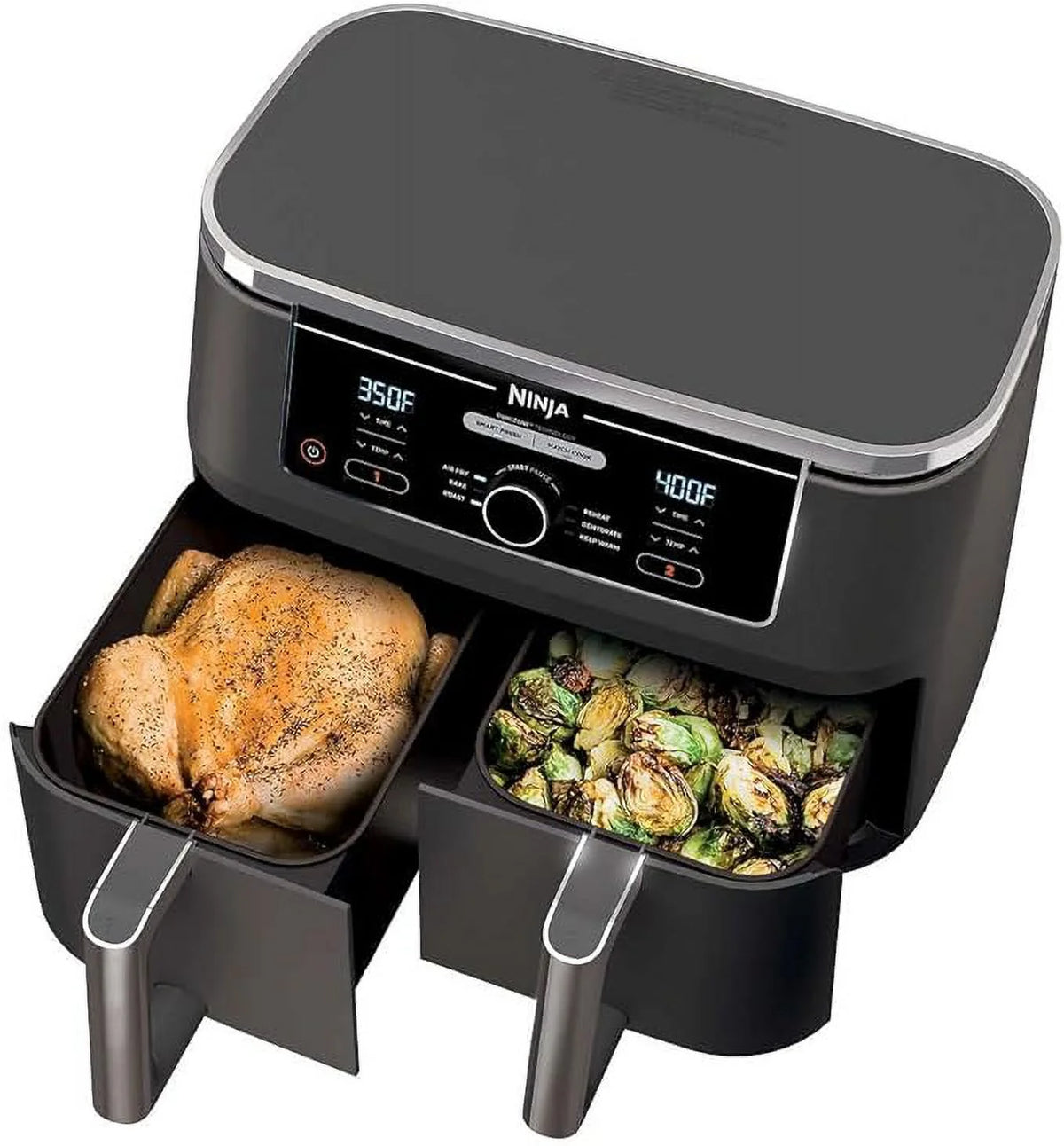 Open Box 10qt XL 2 Basket Air Fryer J921