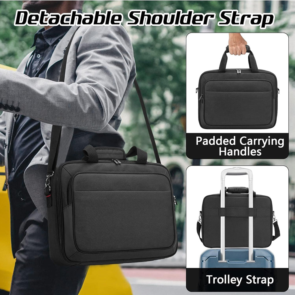 Portable Printer Carrying Case with Laptop Layer W3972