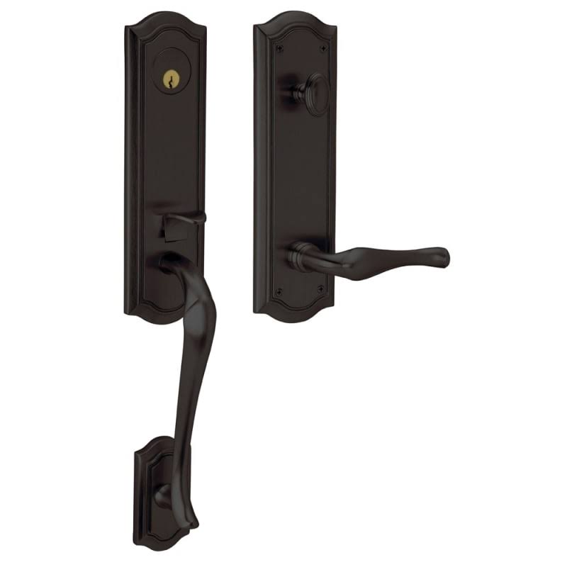 Left Hand Dummy Entrance Handleset Trim Set with Oil Rubbed Bronze Y85016