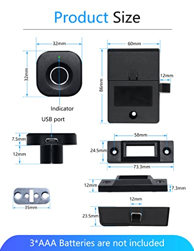 Fingerprint Cabinet Lock I8013
