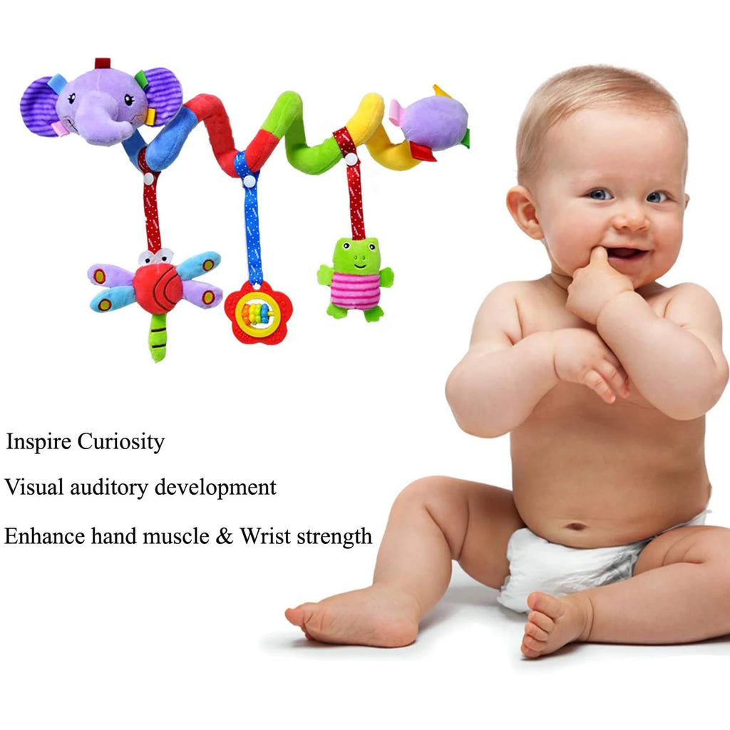 Baby Spiral Plush Toy for Car Seat Crib Stroller X7124