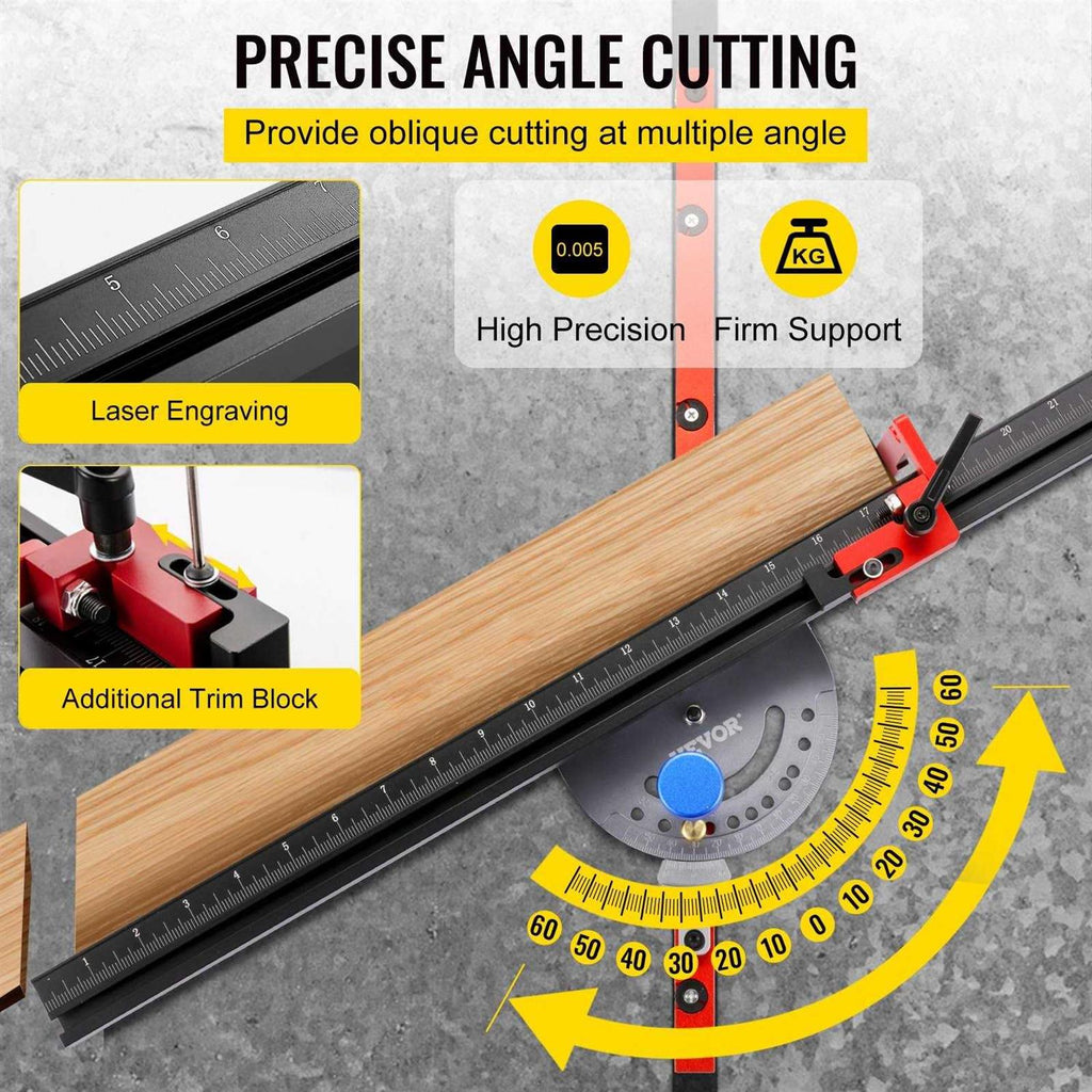24 Aluminum Table Saw Miter Gauge J3340