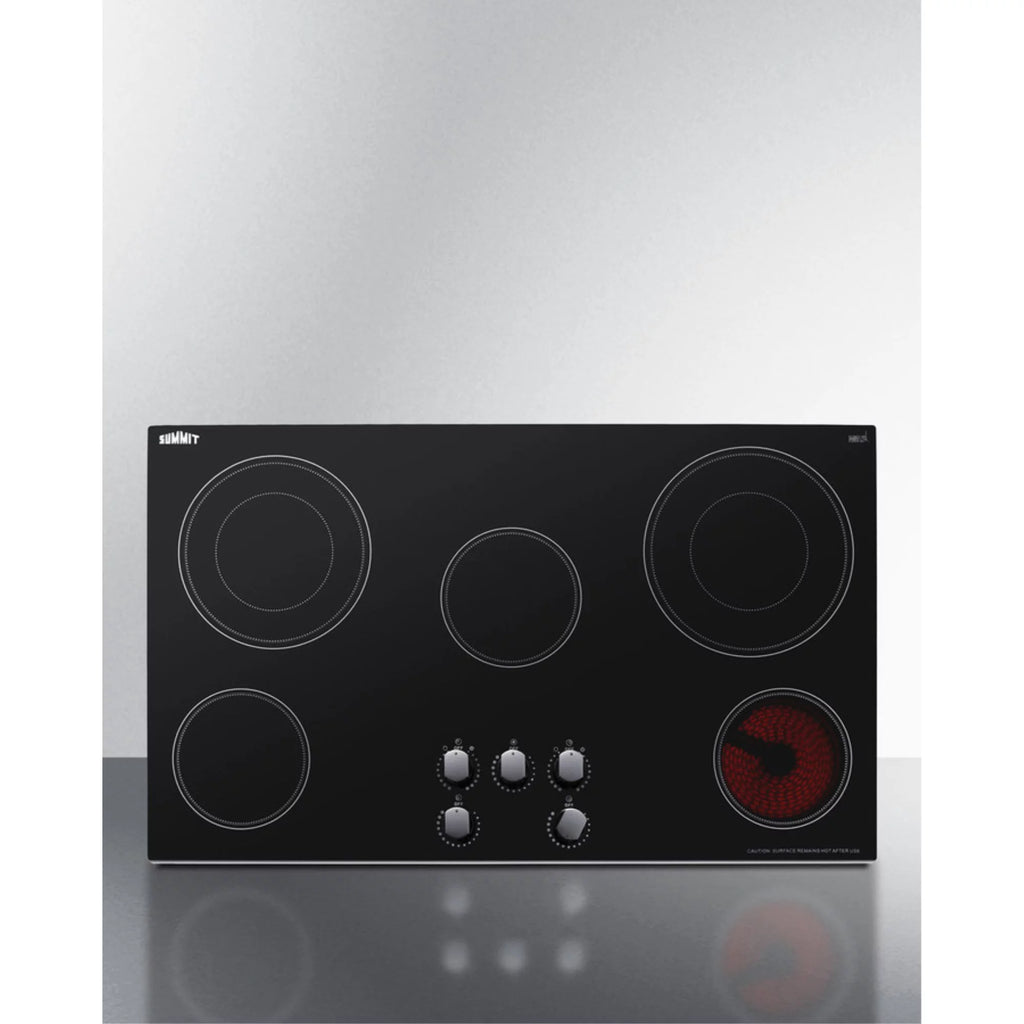 36 in. 5-Burner Radiant Cooktop, Black J154434