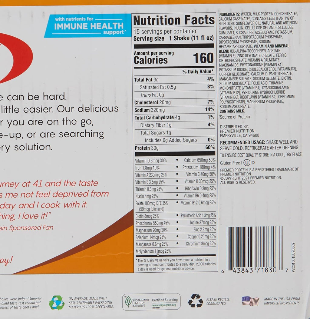 11 Fl Oz High Protein Shake (Pack of 15) Z102