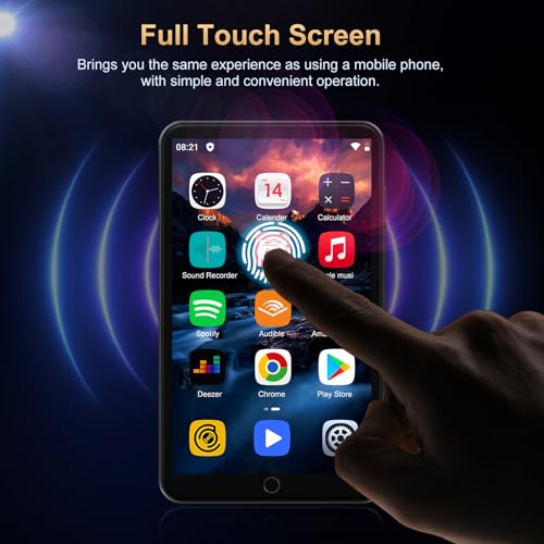 80GB MP3 Player with Bluetooth and WiFi, 4.0" IPS Touch Screen Android Player (Black) G8838