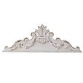 White Wood Floral Carved Wall Sculptures H9777