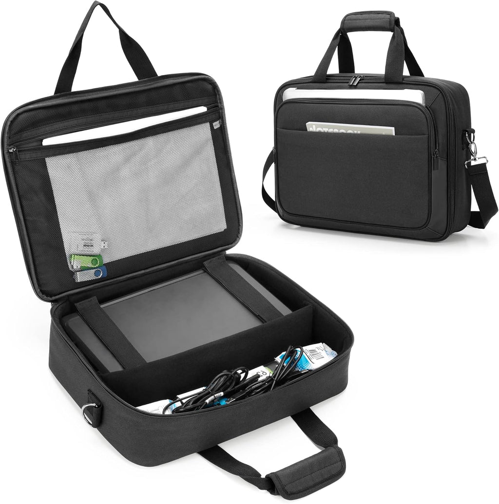 Portable Printer Carrying Case with Laptop Layer W3972