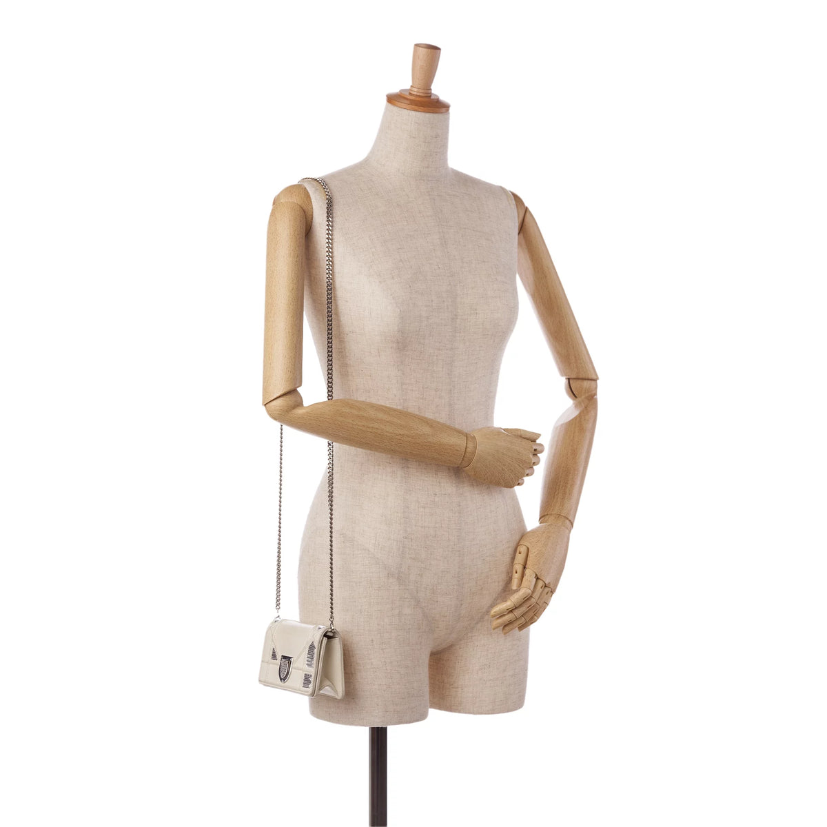 White Calf Leather Crossbody Bag N55331