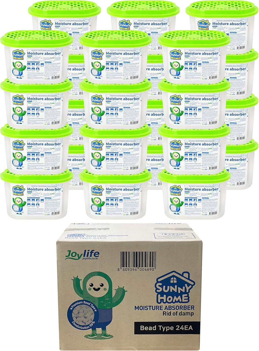 Moisture Absorber 24 Packs 9.17oz Unscented Dehumidifier N472019