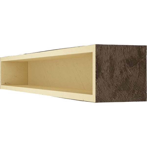 Natural Mahogany Faux Wood Fireplace Mantel X99449
