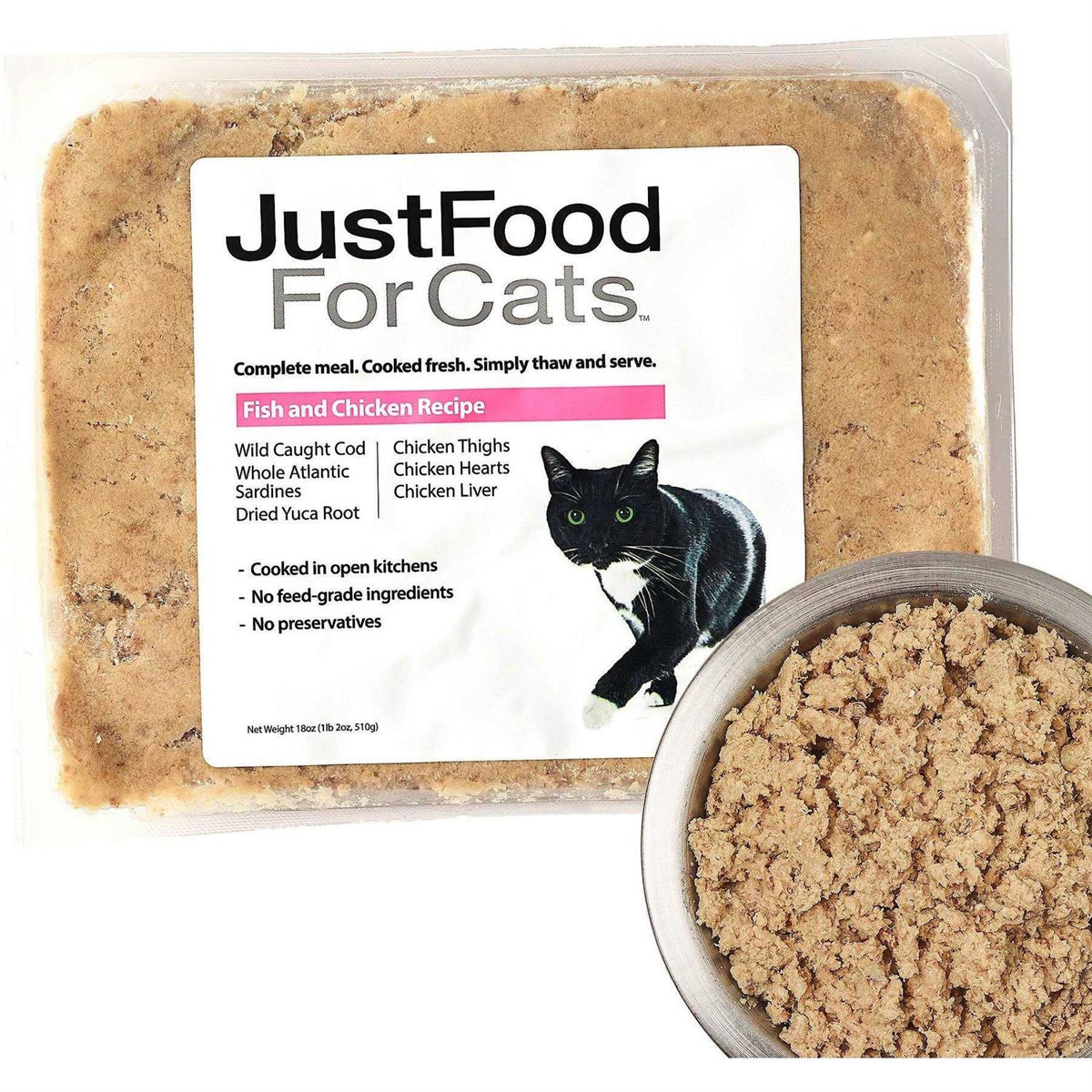 Fish & Chicken Recipe Fresh Frozen Cat Food N8998