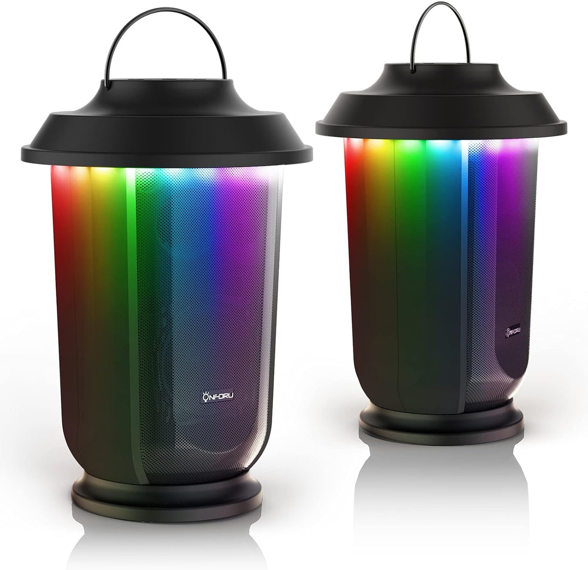 2 Pack Bluetooth 5.0 Wireless Party Speakers with LED Lights A6714