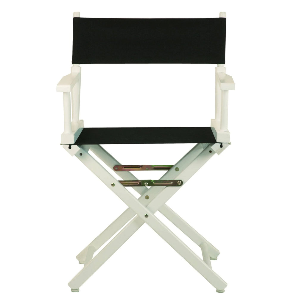 White Frame Black Canvas Director's Chair Q8094