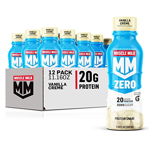 Vanilla Crème Protein Shake, 20g Protein, Zero Sugar, 11.16 Fl Oz (Pack of 12) P54790