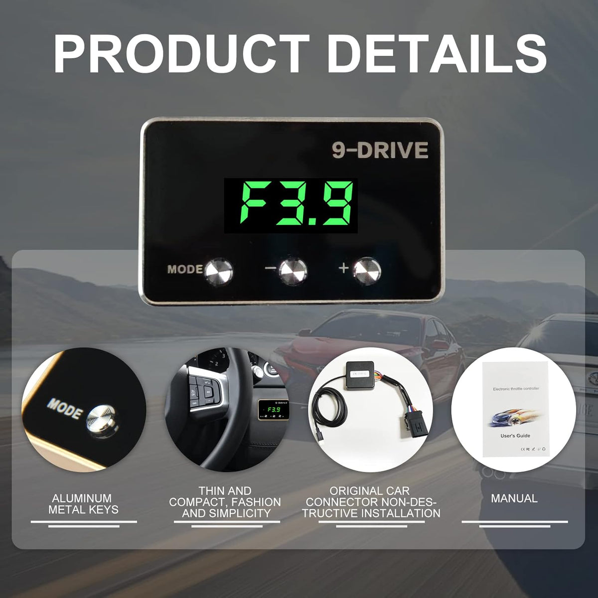 9 Drive Modes Racing Accelerator Tuning Parts Pack of 2 F257761