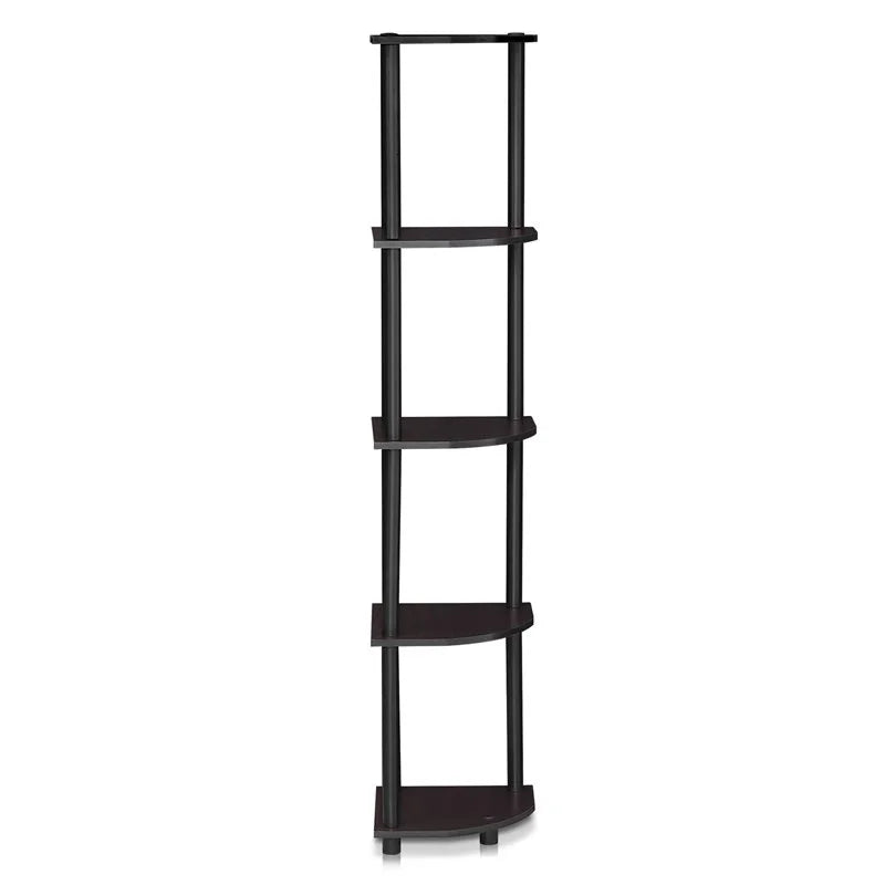 5 Tier Corner Display Rack in Dark Walnut O4496