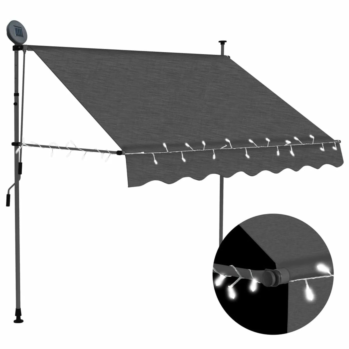 Patio Door With Handle Crank Shelter U3323