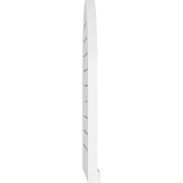 Round Top Surface Mount PVC Gable Vent with Brickmould X44299