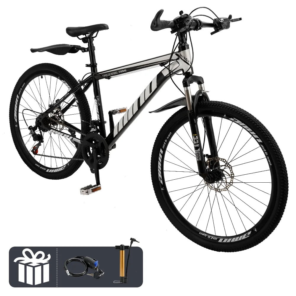 Full Suspension 21 Speed 26 inch Dual Disc Brake Mountain Bike C132429