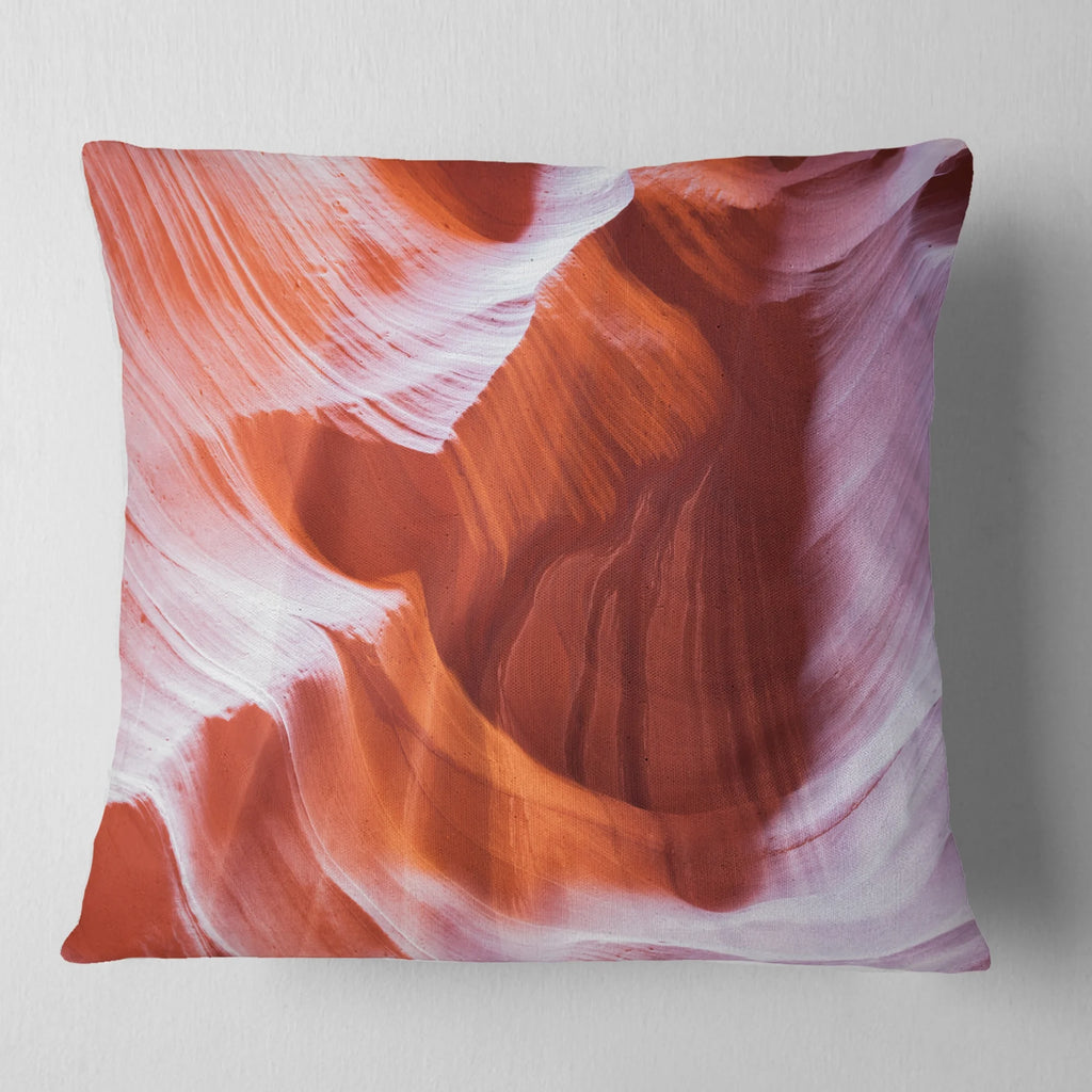 Brown Landscape Photography Throw Pillow Q9842