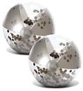 Silver & Gold Inflatable Beach Balls Set of 4, 16 Inch Y626