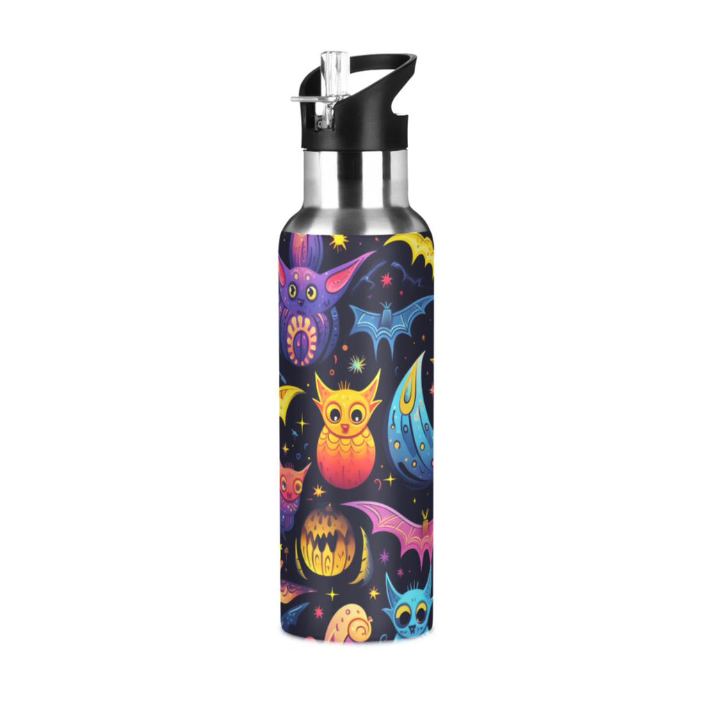 20 oz Insulated Stainless Steel Water Bottle with Straw Lid K732