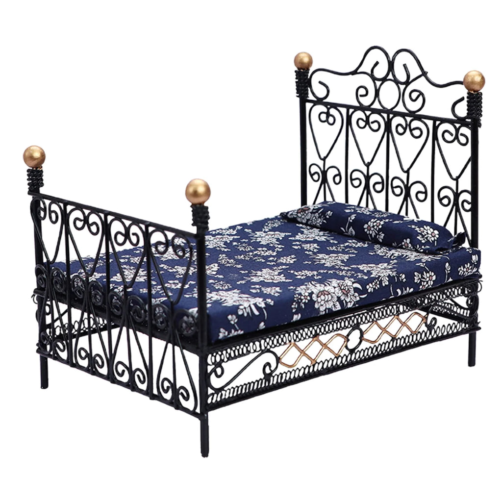 Metal Dollhouse Double Bed W56122