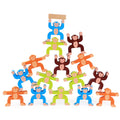Wooden Stacking Games Monkeys Interlock Toys Set Balancing Blocks Toddler Educational T2558