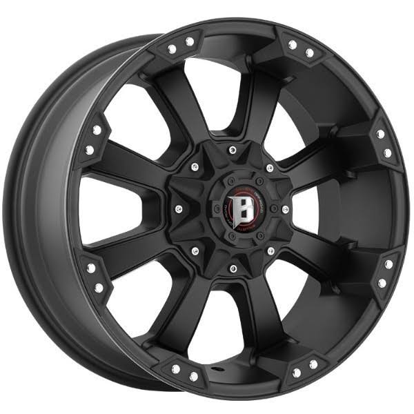 20x9 6-Lug Flat Black Wheel Y901801