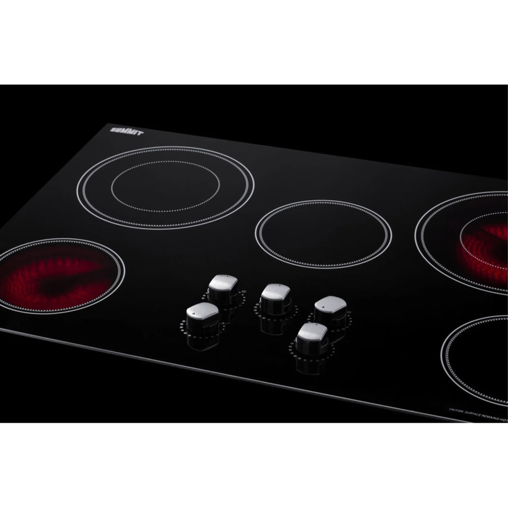 36 in. 5-Burner Radiant Cooktop, Black J154434