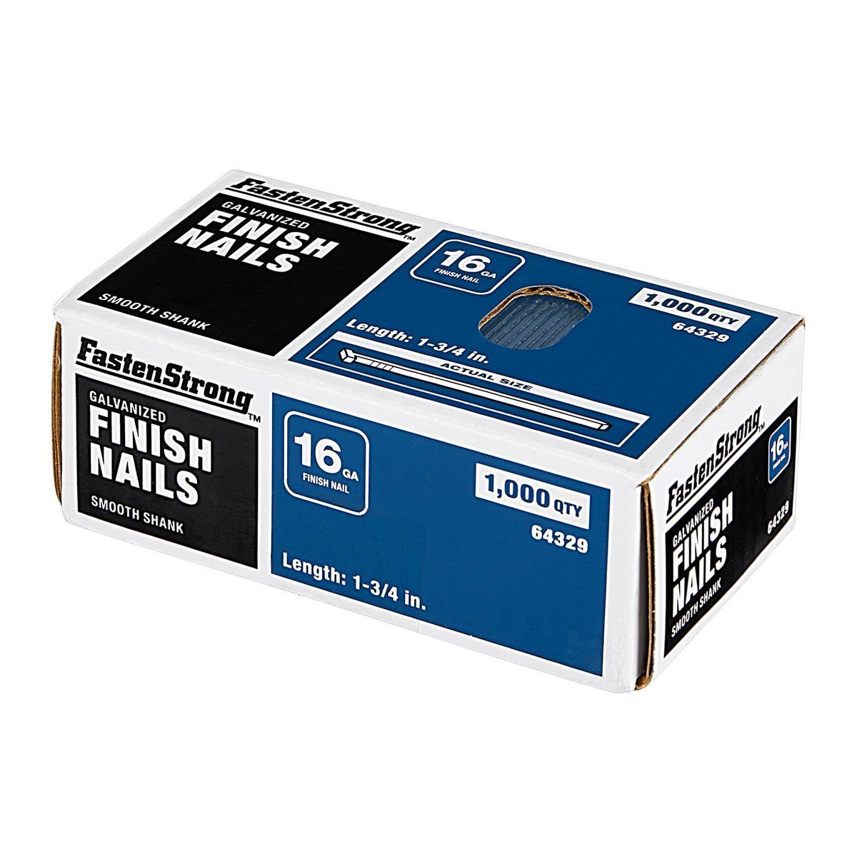 1-3/4 in. 16 GA Galvanized Finish Nails, 1000 Piece K94104