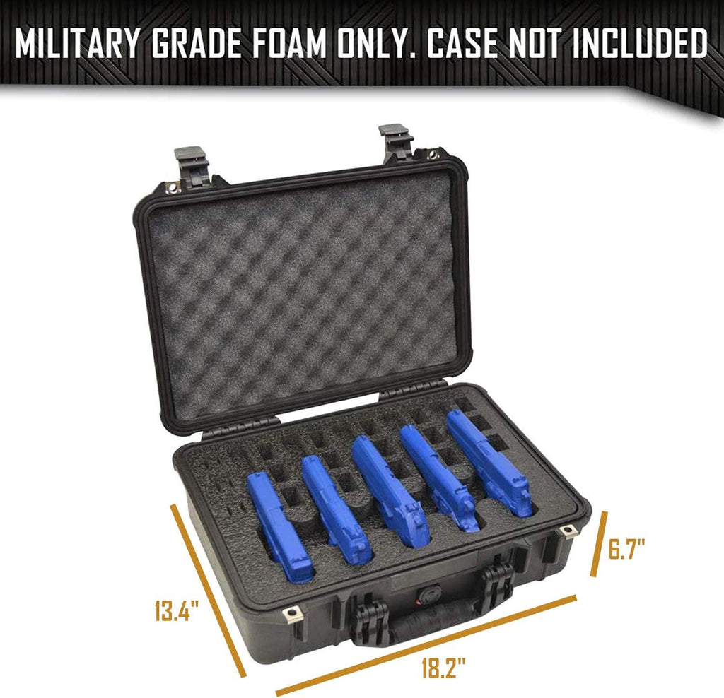 Pre-Cut Military Grade Polyethylene Foam Insert for Case - 2 Piece Set Q875127