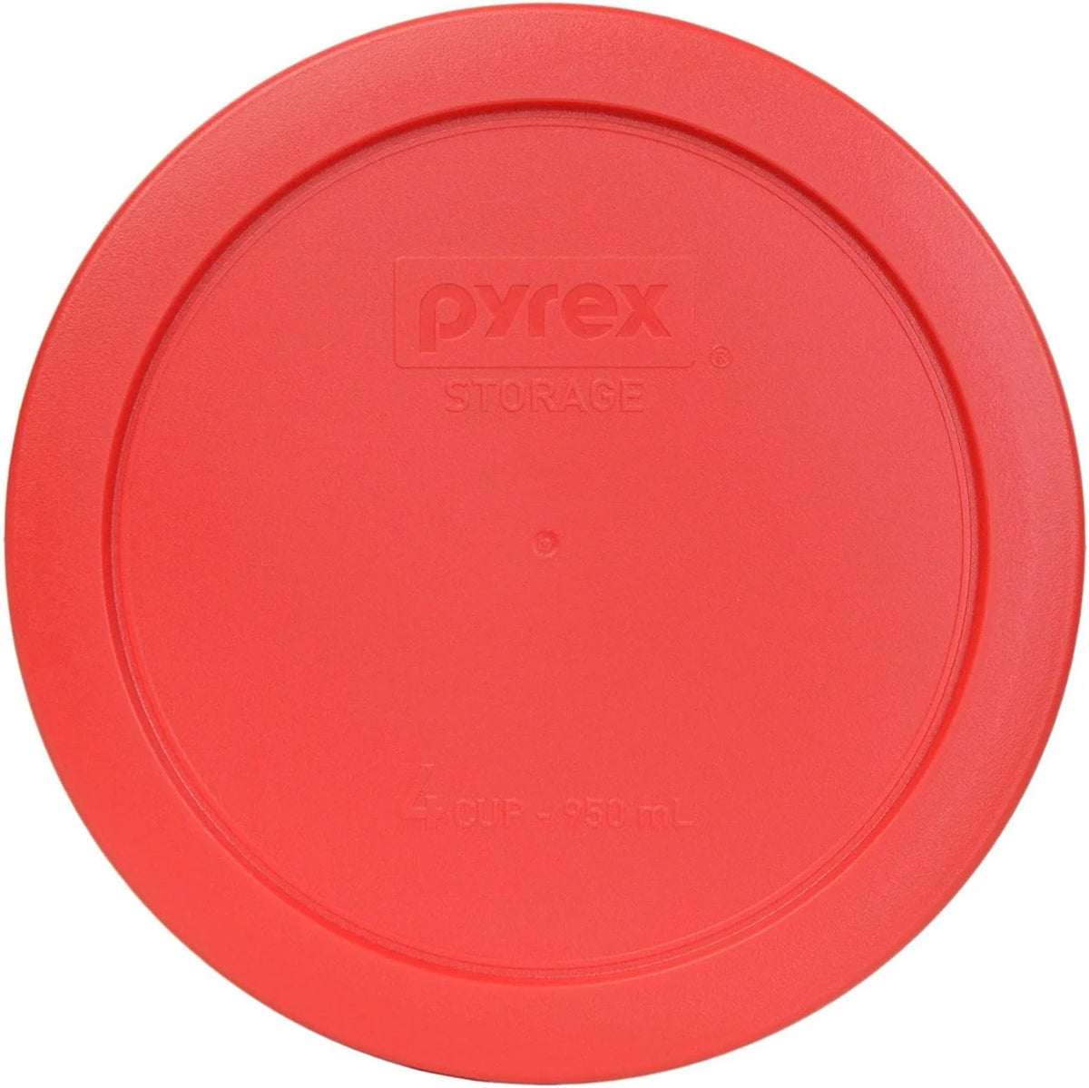 4-Cup Red Plastic Food Storage Lid 6 Pack J556753